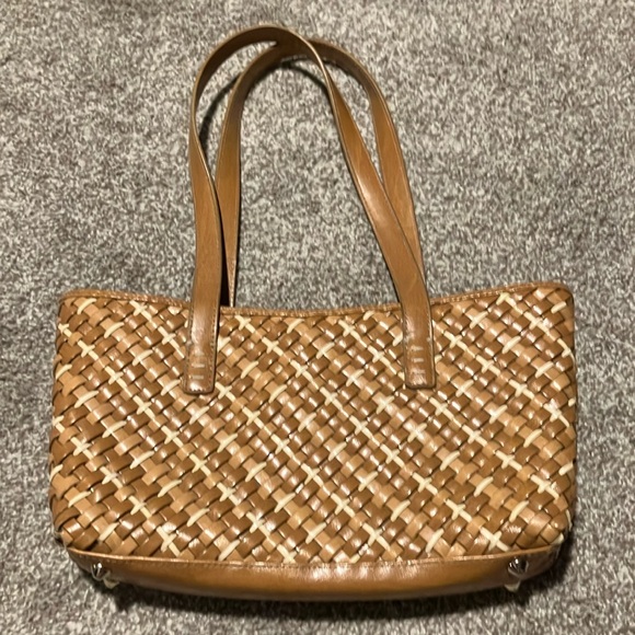 NINE WEST WOVEN HANDBAG - Picture 1 of 8